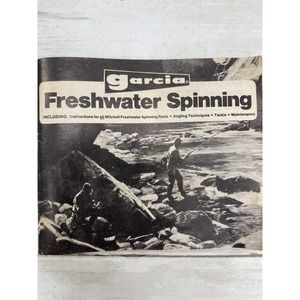 Vintage Garcia Freshwater Spinning Reel Manual Brochure Catalog Insert